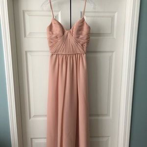 Blush pink bridesmaid dress